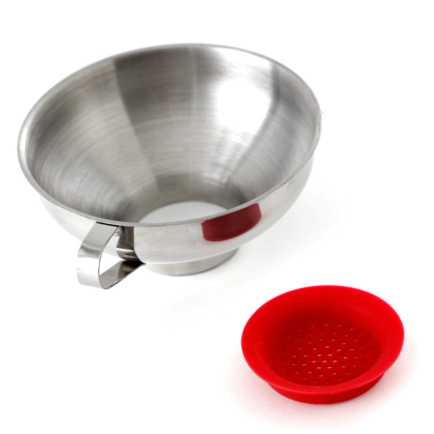 Wide Mouth Funnel with Silicone Strainer