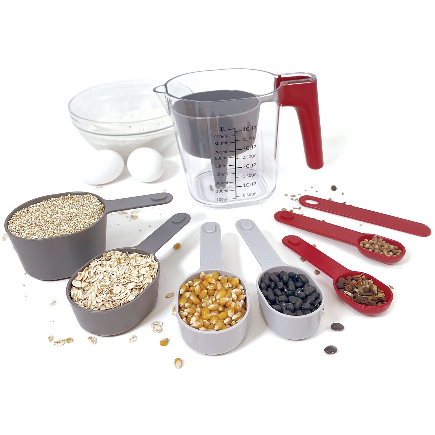 Nesting Measuring Cups and Spoons Set