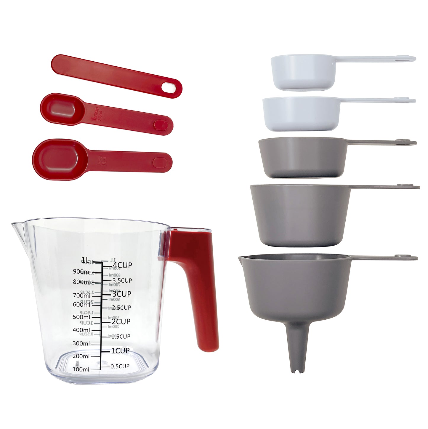 Nesting Measuring Cups and Spoons Set