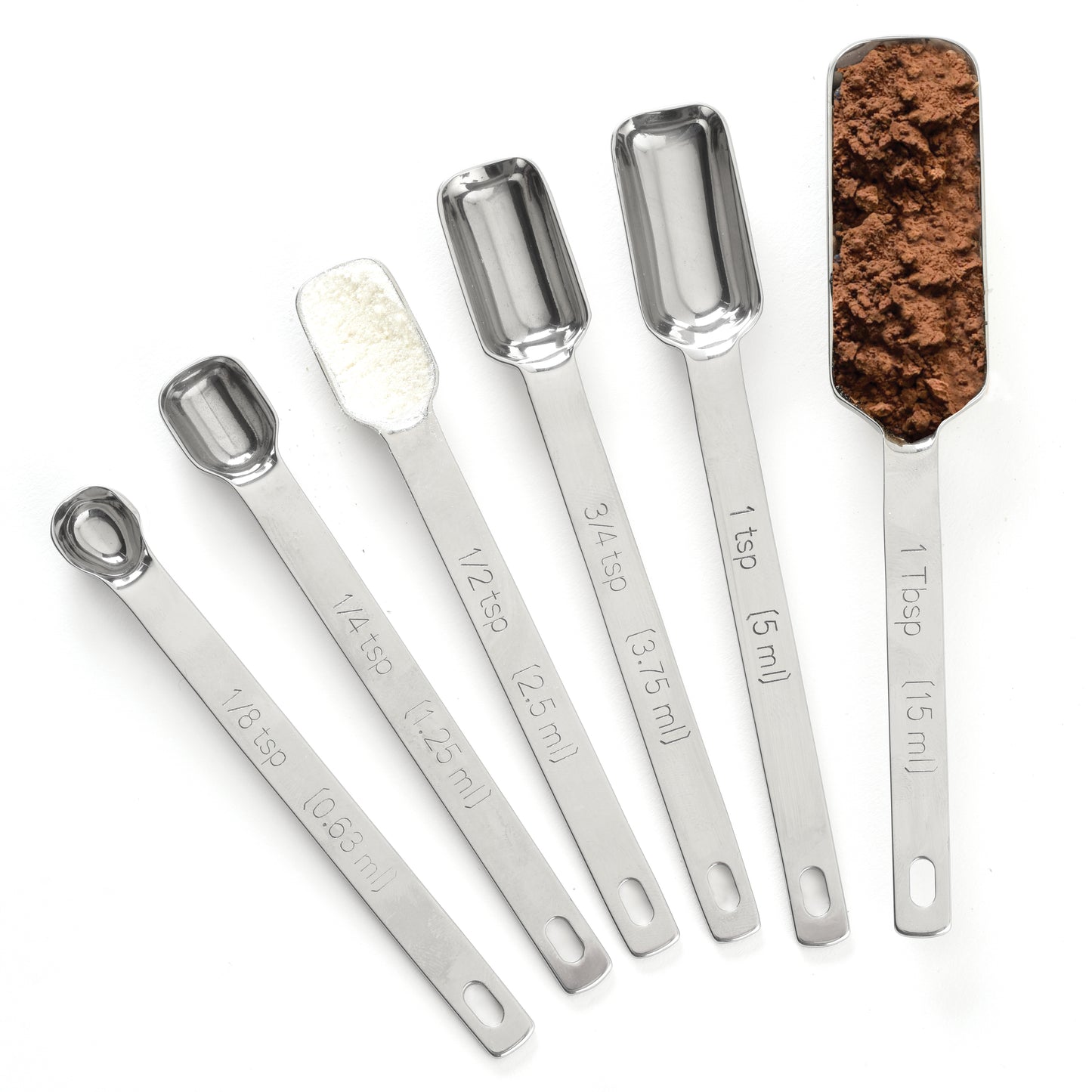 Stainless Steel Measuring Spoons Set of Six