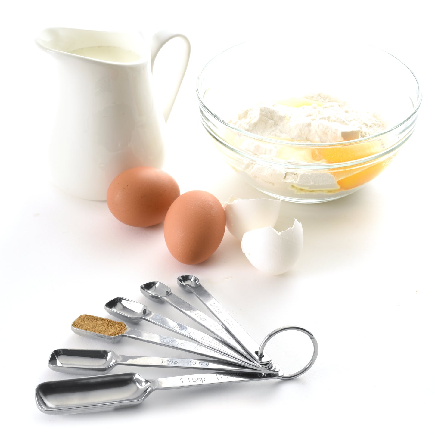 Stainless Steel Measuring Spoons Set of Six