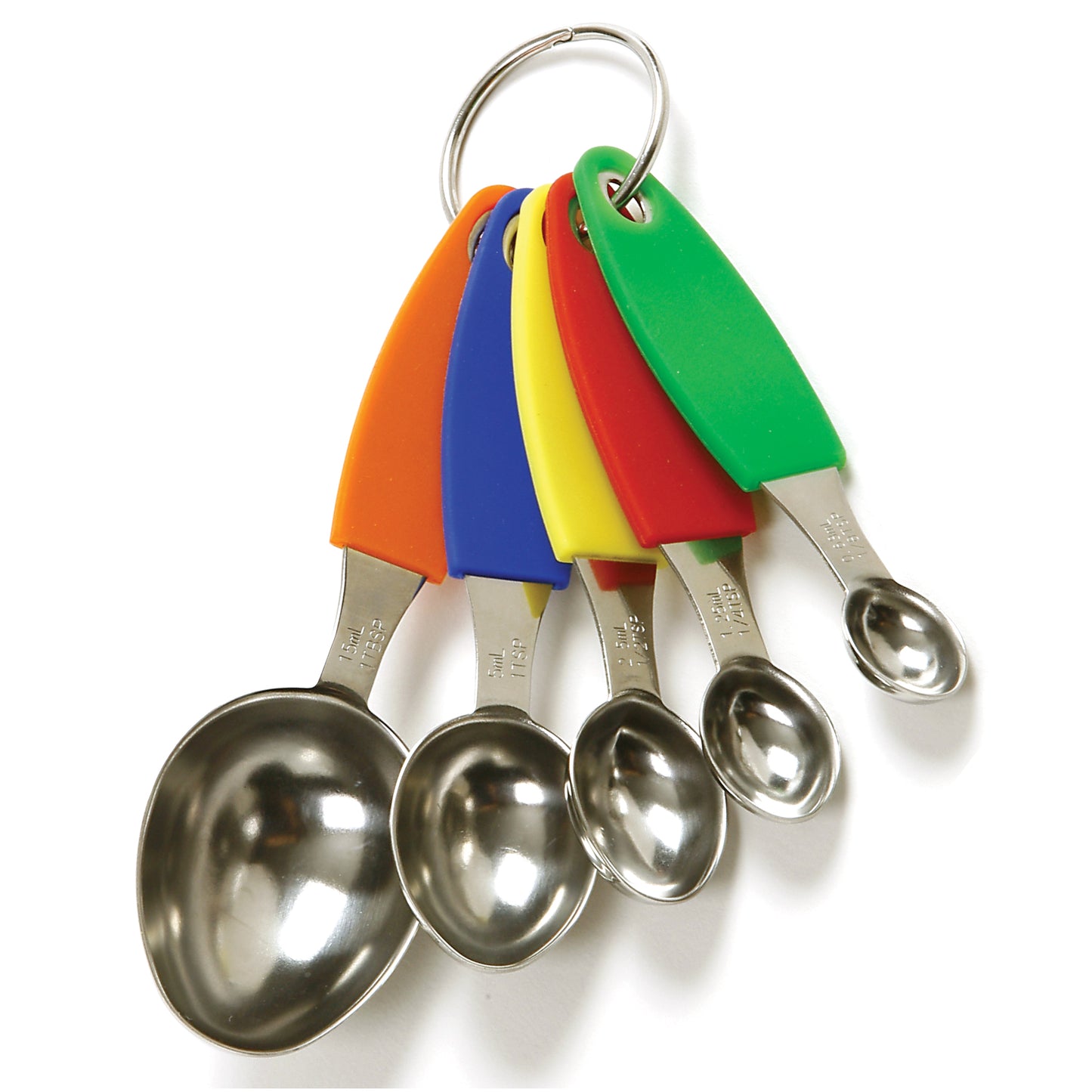 Stainless Steel Measuring Spoons with Silicone Handles