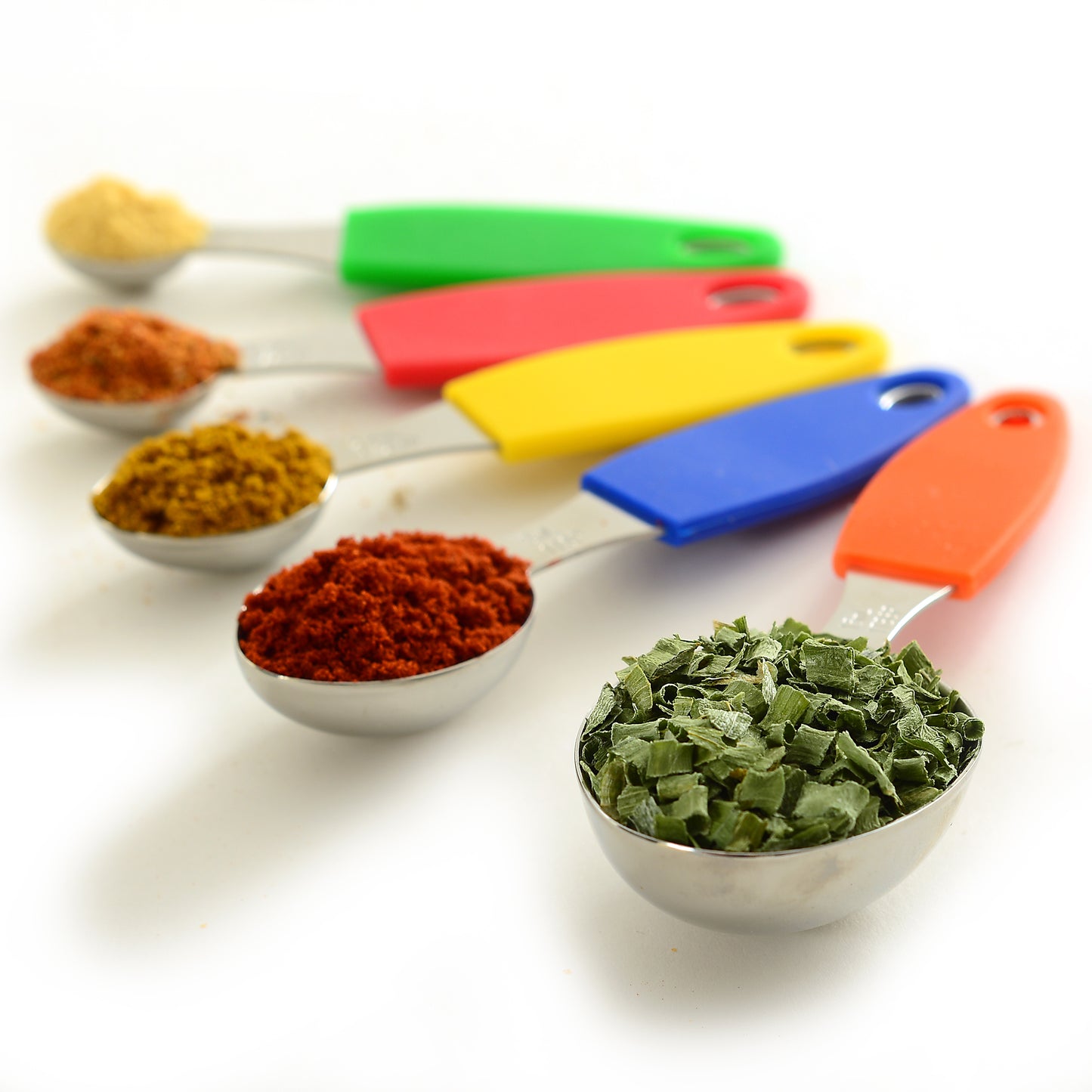 Stainless Steel Measuring Spoons with Silicone Handles