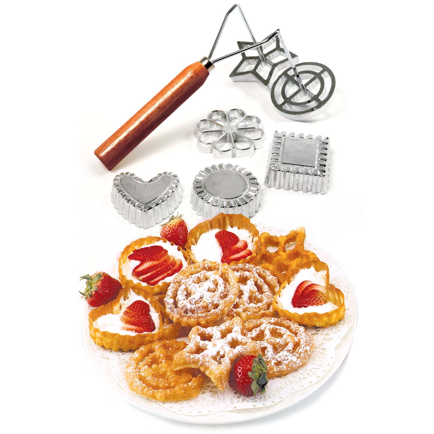 Rosette Iron Mold Set Timbale Mold Set