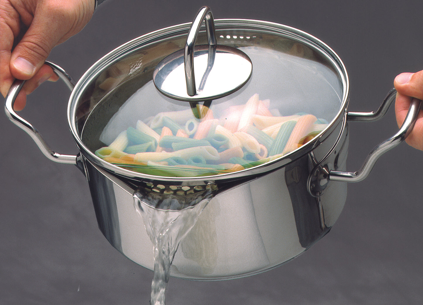 Strainer Pot 3 Quart Stainless Steel Pot with Strainer Lid