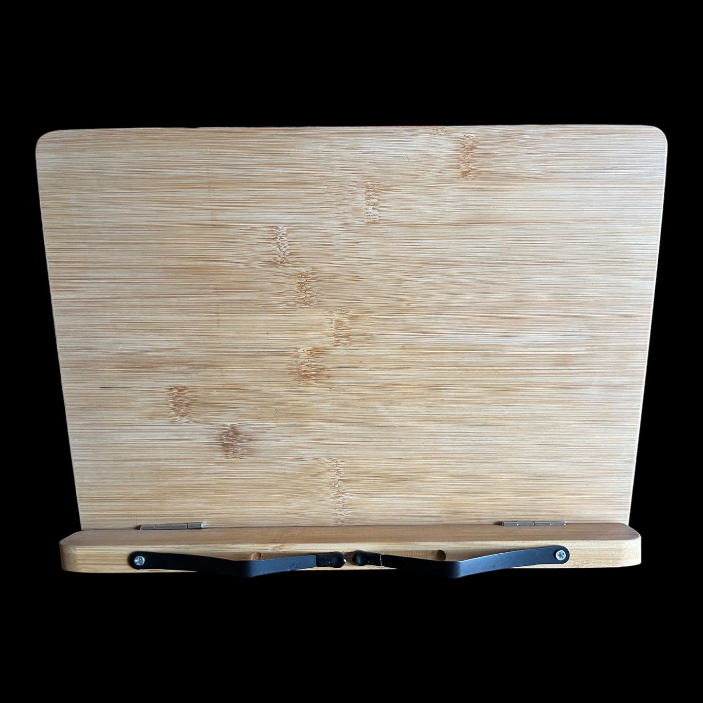 Cookbook Stand - Bamboo with 6 Angled Levels and Metal Pivoting Arms