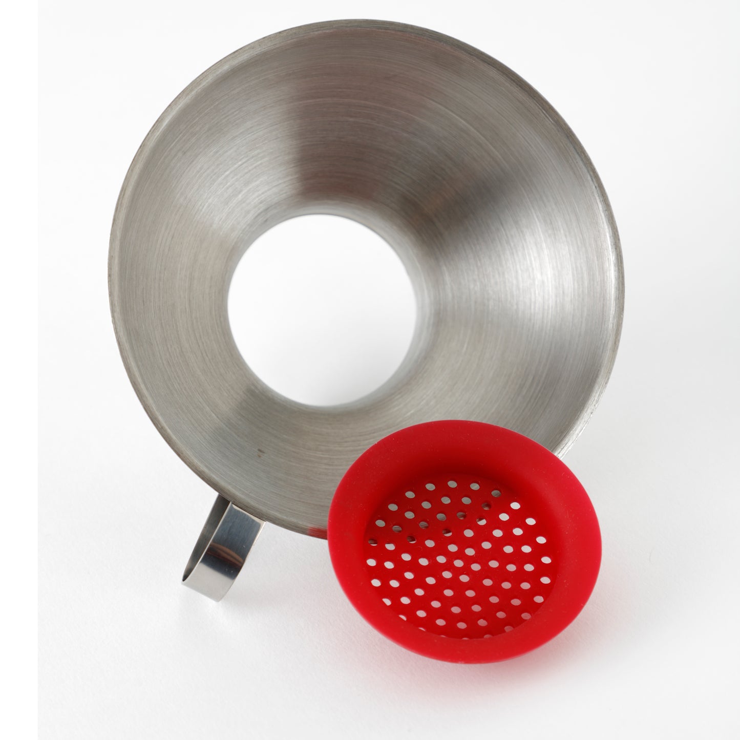 Wide Mouth Funnel with Silicone Strainer