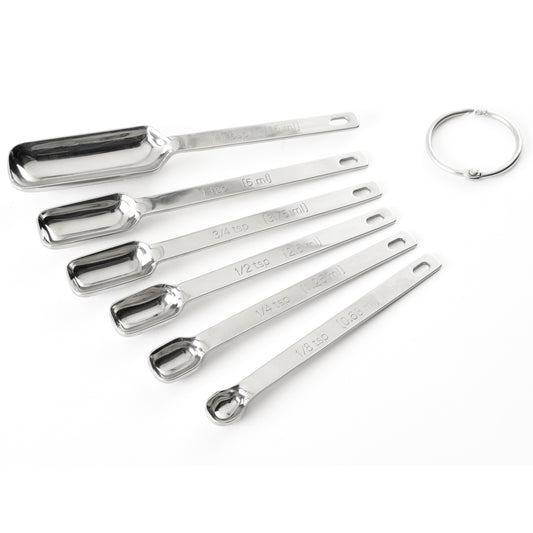 Stainless Steel Measuring Spoons Set of Six
