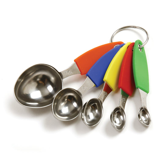 Stainless Steel Measuring Spoons with Silicone Handles